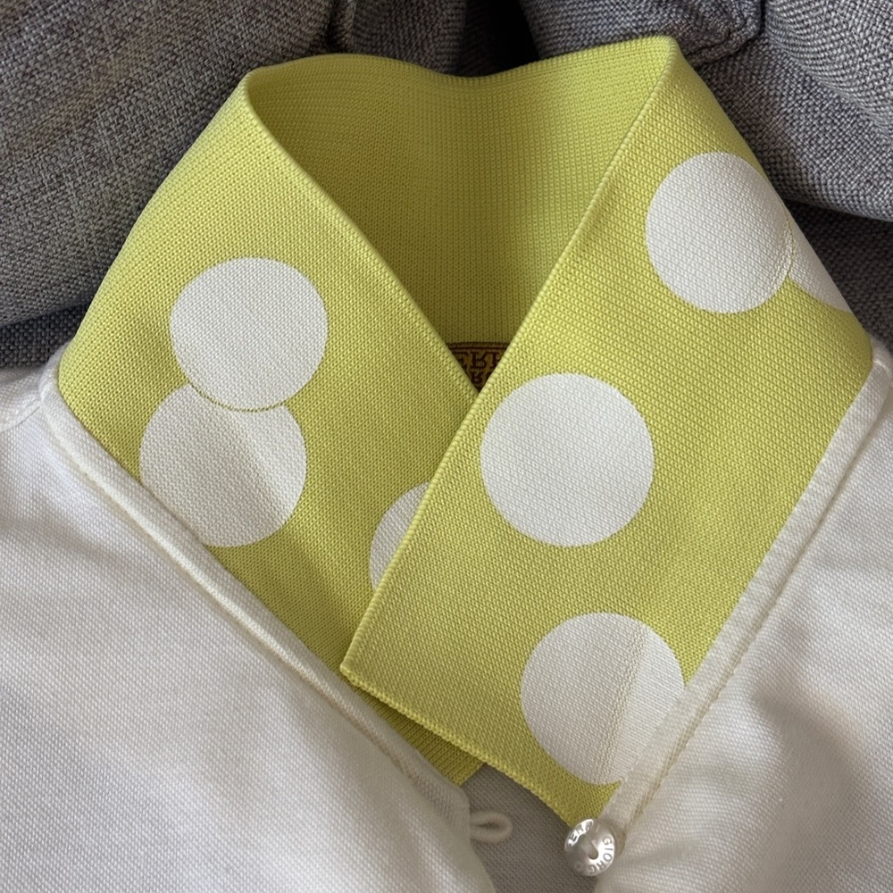 Giorgio Ferri Golf Tee in Lime green + white S/M